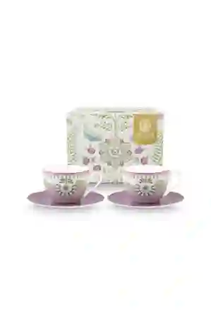 Resim Pip Studio Mor Porselen Çay Fincan Seti 280ml Lily & Lotus Collection