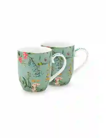 Resim Pip Studio Jolie İkili Mavi Küçük Mug Seti 145 ml.