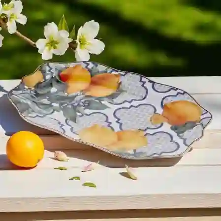 Resim LEMONS SERIE LARGE OVAL PLATE 35 CM