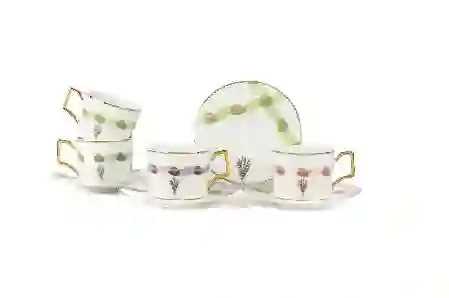 Resim Mikasa Moor Lavander 4lü Kahve Fincanı Seti 120cc