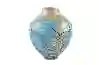 Resim Mikasa Moor Mavi Bej Porselen Vazo 24cm