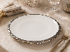 Resim MESH BEYAZ SILVER PASTA TABAGI 21X21X2,5 CM