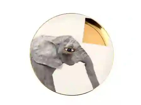 Resim Porland Wild Life Elephant Düz Tabak 20Cm 04Alm005138