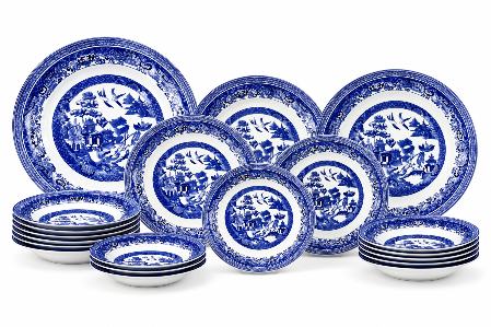Resim Kosova 24 Parça Yemek Takımı Dark Blue Churchill