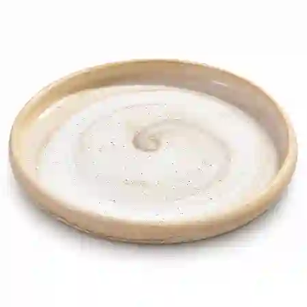Resim Porser Beyaz Cappuccino Yemek Tabağı 20Cm