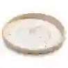 Resim Porser Beyaz Cappuccino Yemek Tabağı 20Cm