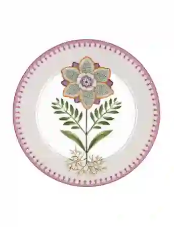 Resim Pip Studio Beyaz Porselen Kahvaltı Tabağı 21cm Lily & Lotus Collection