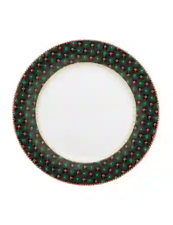 Resim Pip Studio Berry Blues Yeşil Tabak 23 cm