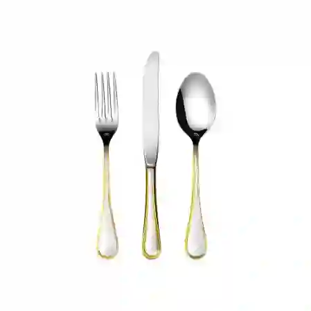 Resim Herdmar Zorba Tam Gold 87 Parça Çatal Kaşık Bıçak Takımı