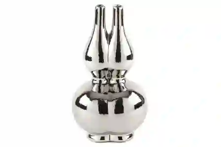 Resim Mikasa Moor Gümüş İkili Seramik Vazo  20x35cm