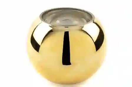 Resim Gold Yuvarlak Cam Vazo 20cm