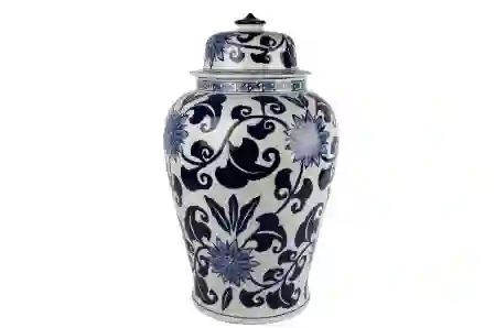 Resim Mikasa Moor Blue Blanc Kapaklı Küp 38x60cm