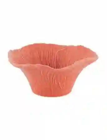 Resim Maria Flor Çiçekli Turuncu Kase 15,5 cm