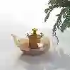 Resim Kosova Dem-105 Üfleme Cam Demlik(600Ml)Gold
