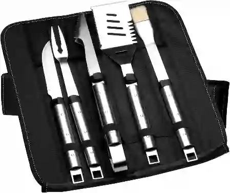 Resim Berghoff Essentials Paslanmaz Çelik 6 Parça Kılıflı Barbekü Seti
