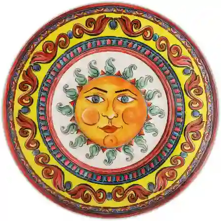 Resim TURUNCU BAROK TABAK  21,5 CM