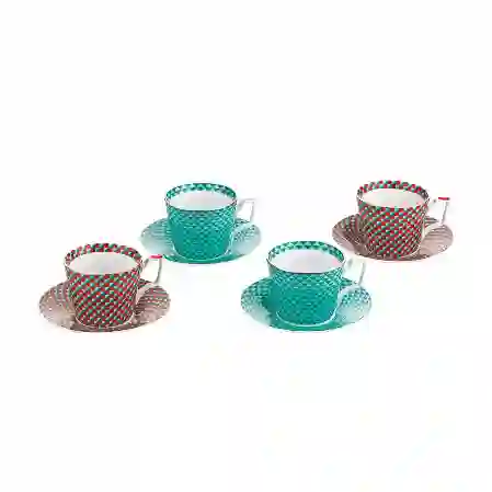 Resim Castella Bone 4Lu Çay Fincanı Seti