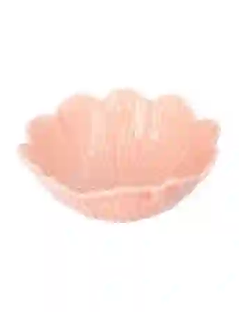 Resim Flora Çiçek Formlu Pembe Kase 12 cm