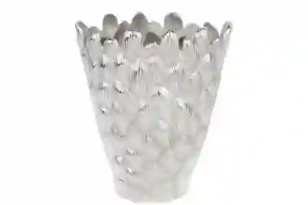 Resim Mikasa Moor Gümüş Dokulu Vazo 27x14x34cm