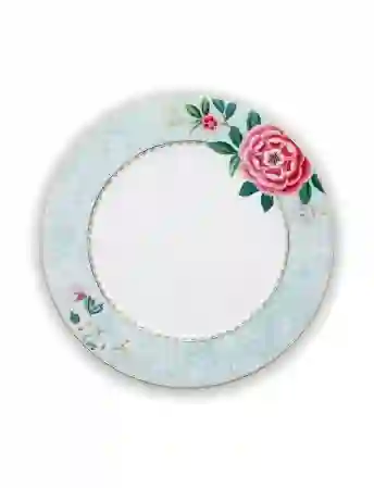 Resim Blushing Birds  Beyaz Yemek Tabağı 26.5 cm