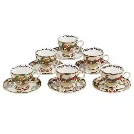 Resim Velora Bone 6Lı Çay Fincan Seti