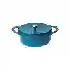 Resim Potart 28cm Yuvarlak Tencere Parlak Mavi