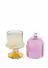 Resim Mikasa Moor Gold Pembe Kapaklı Cam Mum Pink Champagne 8X16Cm