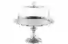 Resim Mikasa Moor Gümüş Cam Kapaklı Kek Servis Standı 30x30cm