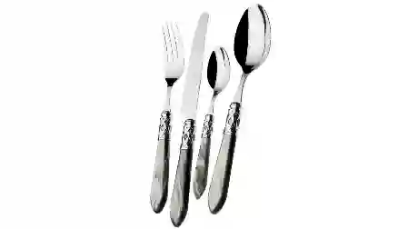 Resim Aladdin Gri Gümüş 75 Prç Çtb Seti