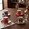 Resim Lucky Art Etro Bone 4Lu Kahve Fıncanı Setı 100Cc
