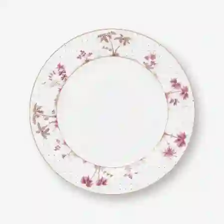 Resim Jolie Pembe Yemek Tabağı 26.5 cm