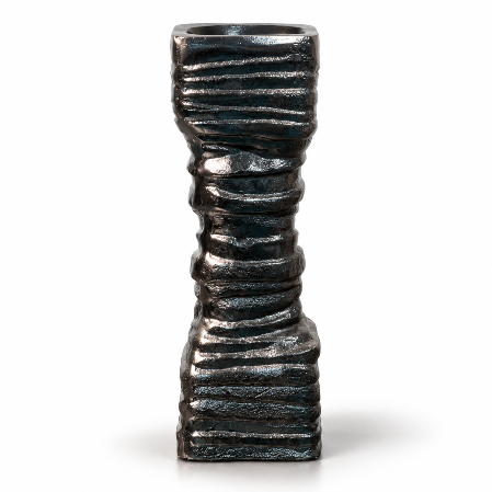 Resim Mikasa Moor Gümüş Sütun Mumluk 11X31Cm