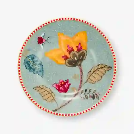 Resim Fantasy Blooming Tales Mavi Petit Four Tabağı 12 cm