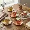 Resim Lucky Art Paısley Bone 4'lü Kahve Fincanı Seti 80Cc