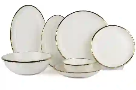 Resim Mikasa Moor Gold Narrow 27 Parça Yemek Takımı