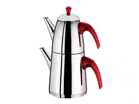 Resim Aryıldız De Luxe Siyah Büyük Çaydanlık Takım