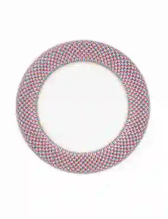 Resim Flower Festival Mavi Yemek Tabağı 26.5 cm