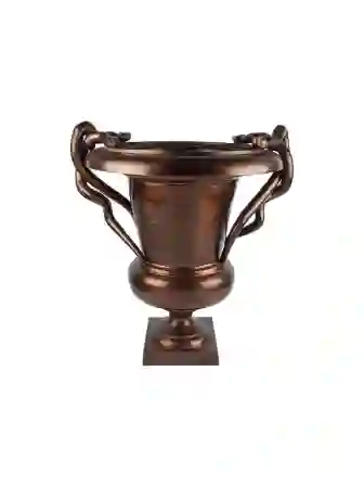 Resim Yılanlı Antik Bakır Saksı 62x49cm