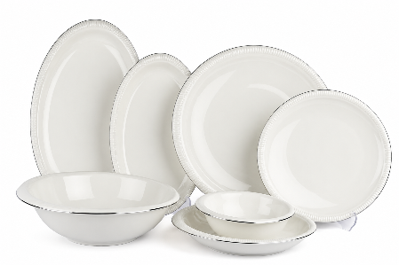 Resim Mikasa Moor Silver Lines 27 Parça Yemek Takımı