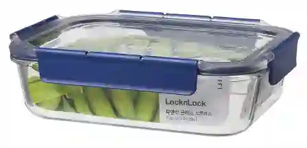 Resim LocknLock Top Class Fırın Saklama Kabı Dörtgen 1.6Lt Mavi