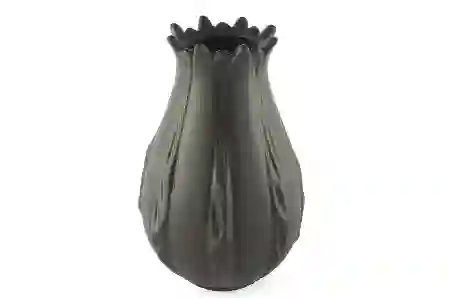 Resim Mikasa Moor Mat Siyah Pors Vazo 15x25cm