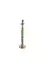 Resim Antik Pirinç Mumluk 19x67cm