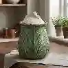Resim Lefora Porselen Kavanoz 14Cm