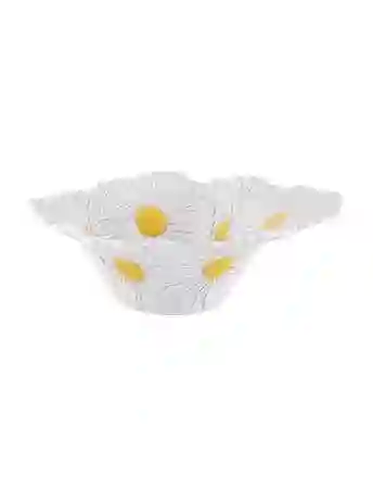 Resim Maria Flor Çiçekli Beyaz Servis Kasesi 27 cm