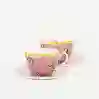 Resim Pip Studio La Majorelle İkili Pembe Çay Fincanı Seti 280 Ml.