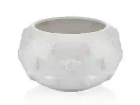 Resim Lamedore Royale Beyaz Surat Vazo 30x30x18cm