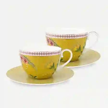 Resim Pip Studio La Majorelle İkili Sarı Çay Fincanı Seti 280ml