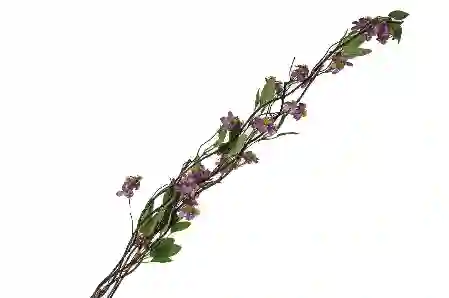 Resim Mor Bahar Dalı Yapay Çiçek 100cm