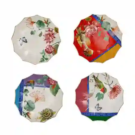 Resim Lıorıne Bone 22Cm 4Lu Tabak Seti