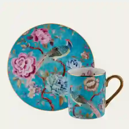 Resim 90 CC 6'LI KAHVE FİNCANI TURKUAZ